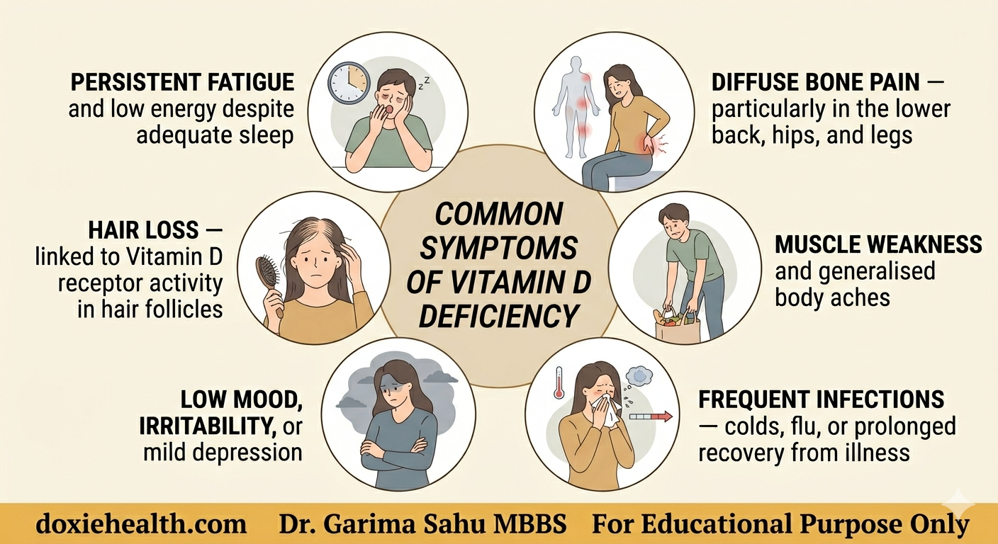 Common Symptoms of Vitamin D Deficiency.
